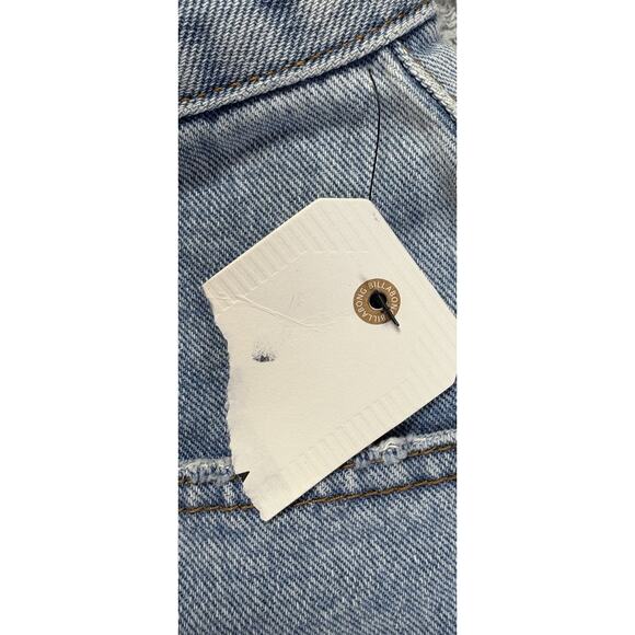 Billabong Womens Sz 27 Jean Shorts Distressed High Waist How Bout‎ That 27x5 NWT - Picture 4 of 11